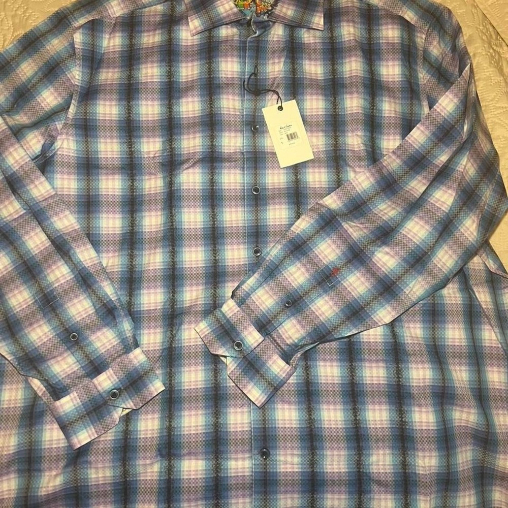 Robert Graham Men's Plaid Button Down size 2XL - New with tags